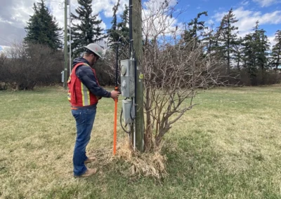 Primrose Ground Control employee locating lines
